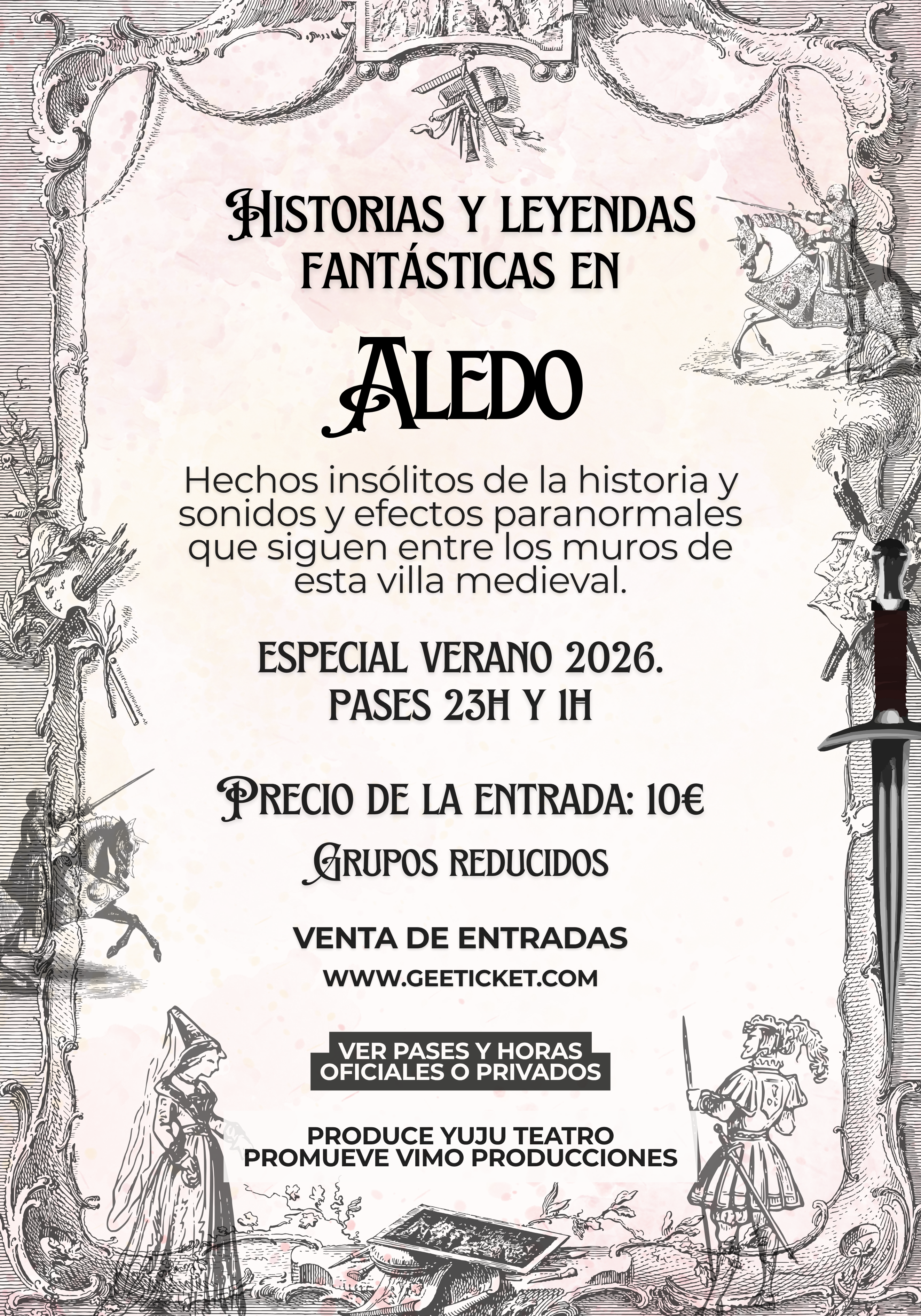 Cartel de Historias y Leyendas Fantásticas en Aledo.