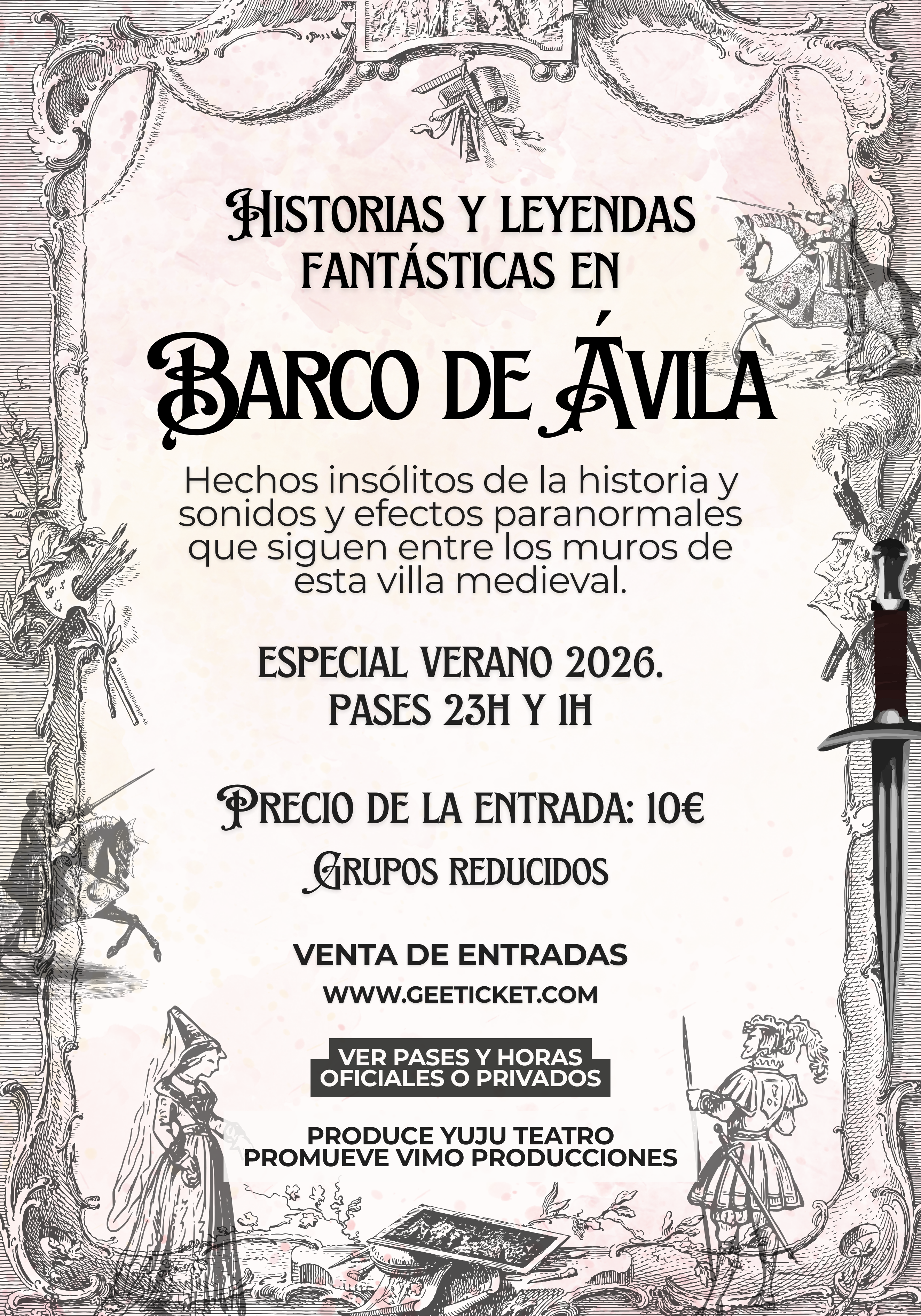 Cartel de Historias y Leyendas Fantásticas en El Barco de Ávila.