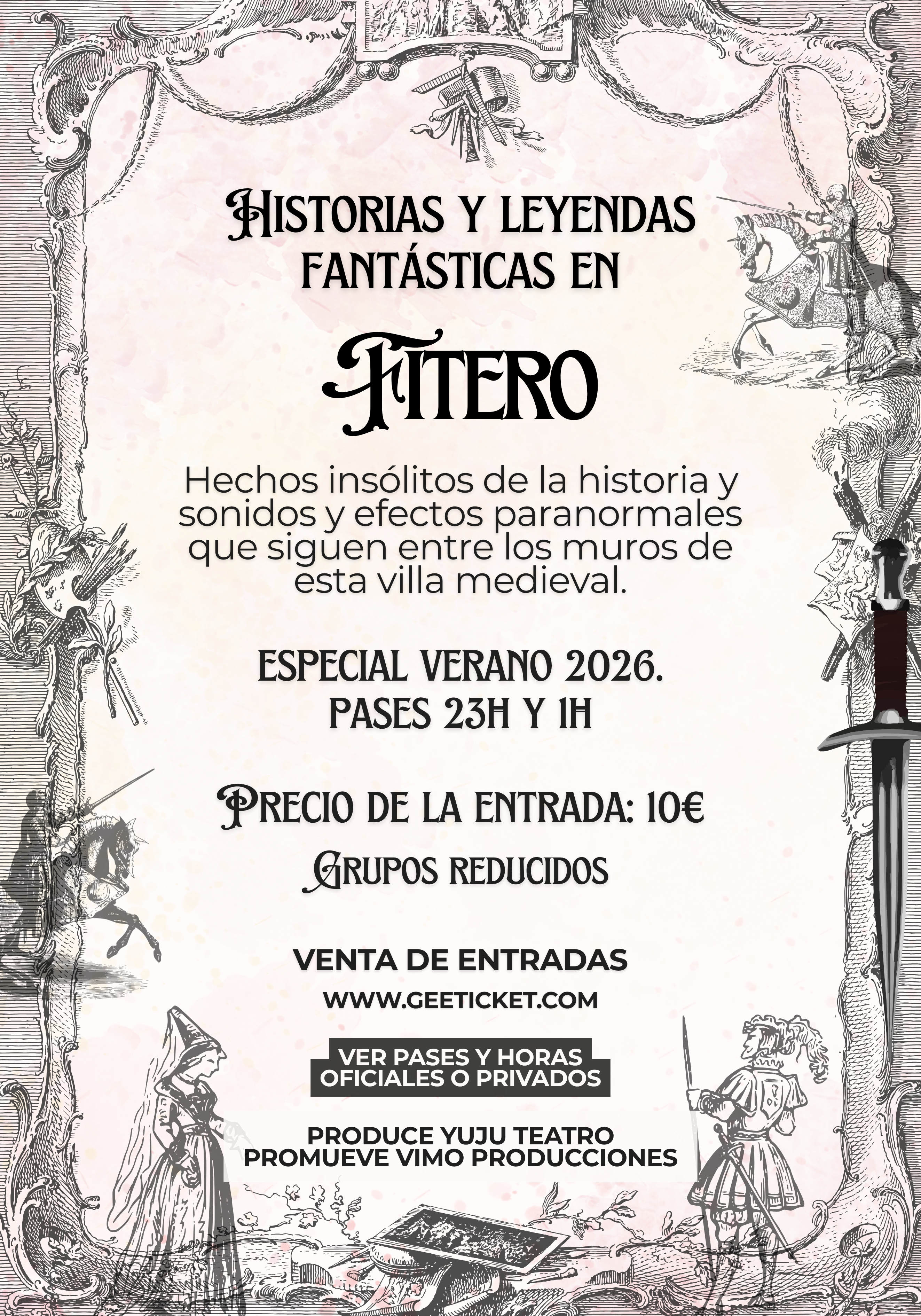 Cartel de Historias y Leyendas Fantásticas en Fitero.