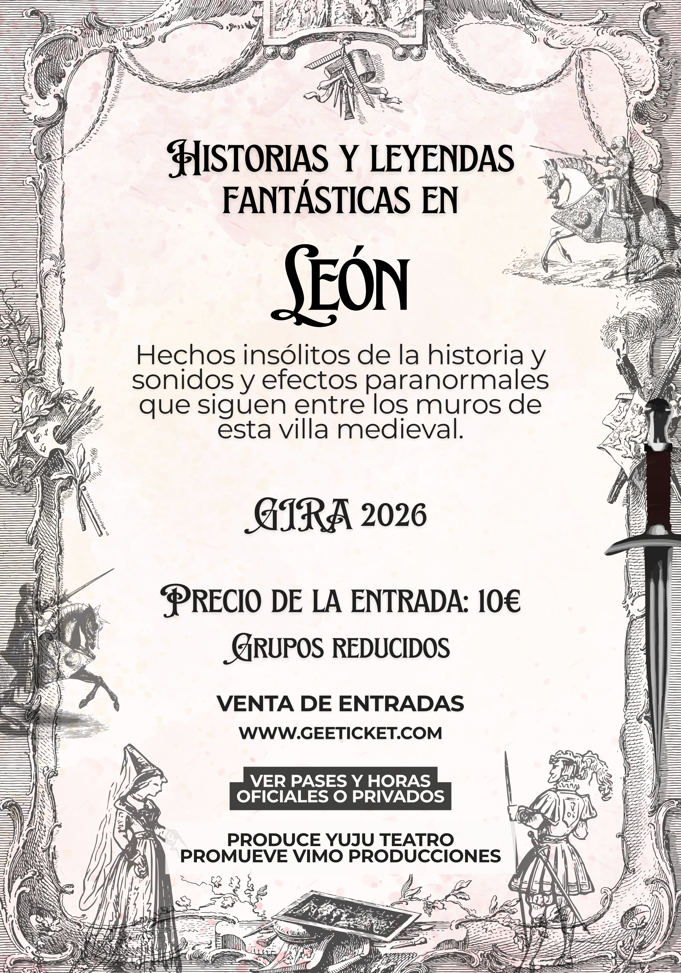 Cartel de Historias y Leyendas Fantásticas en León.