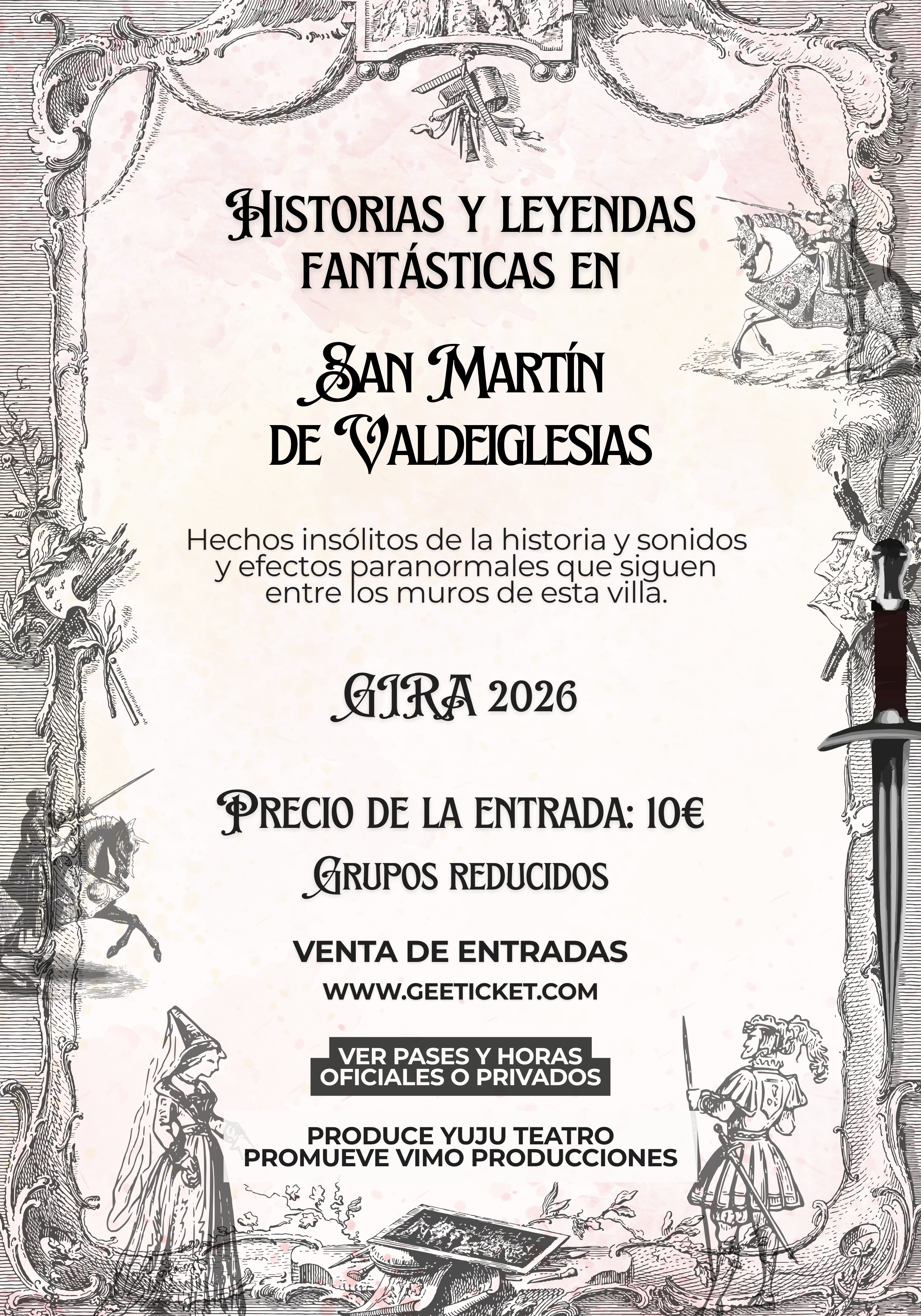 Cartel de Historias y Leyendas Fantásticas en San Martín de Valdeiglesias.