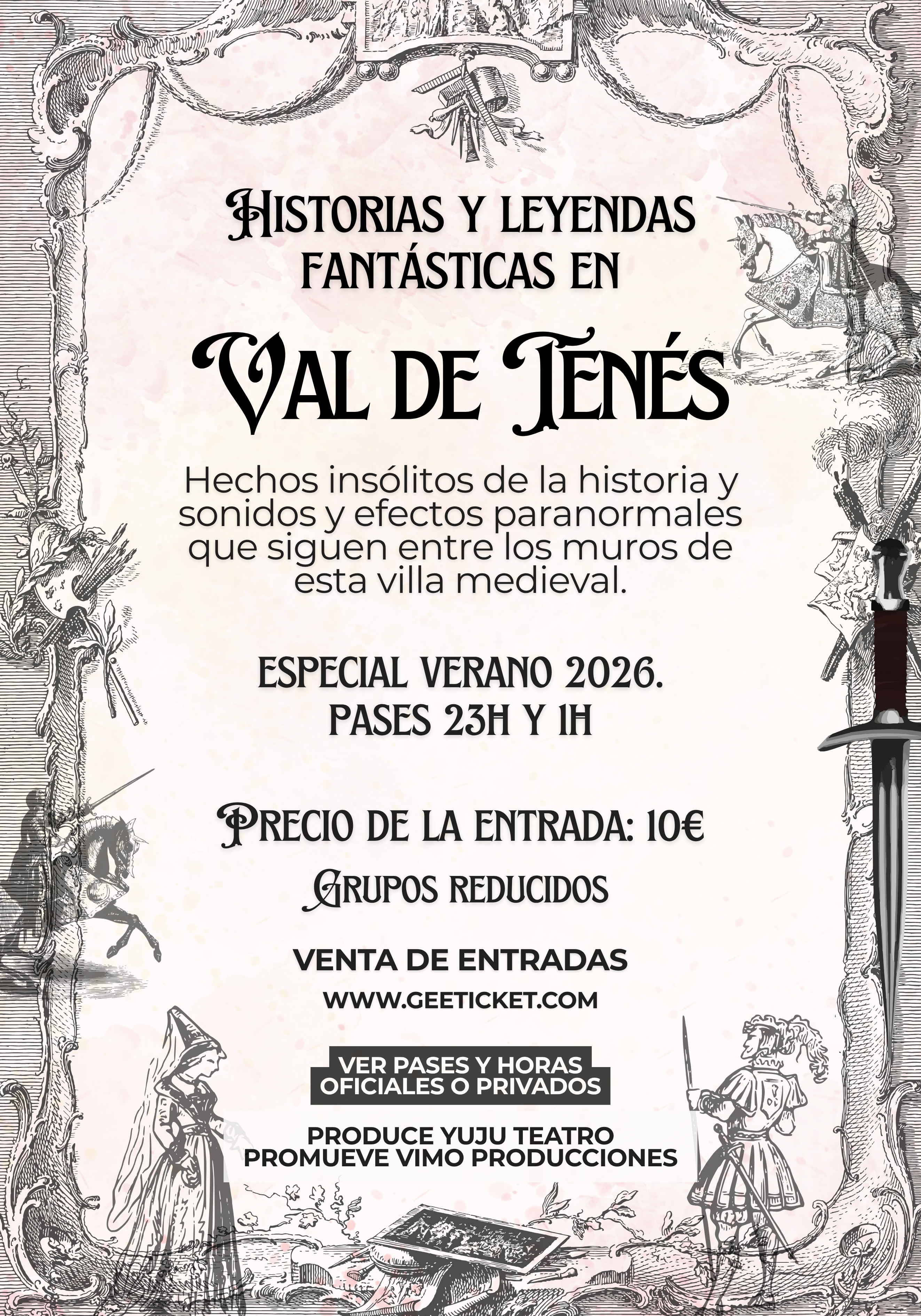 Cartel de Historias y Leyendas Fantásticas en Val de Tenés.